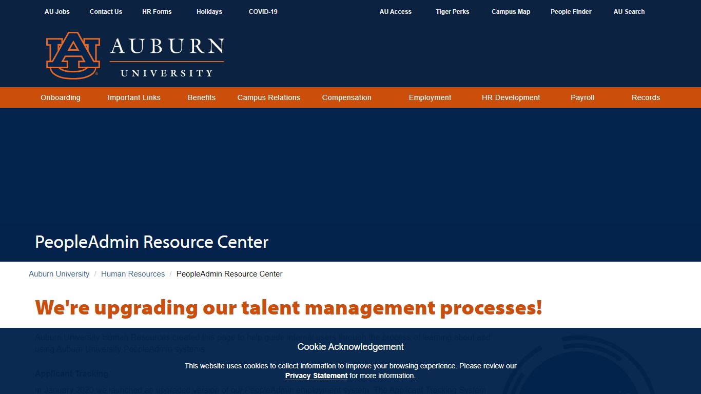 PeopleAdmin Resource Center | Office of Human Resources - Auburn University